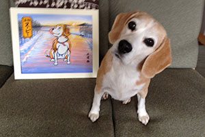 犬とその肖像画